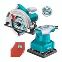 Combo Sierra Circular 1400W 185Mm Lijadora Orbital 240W De Palma
