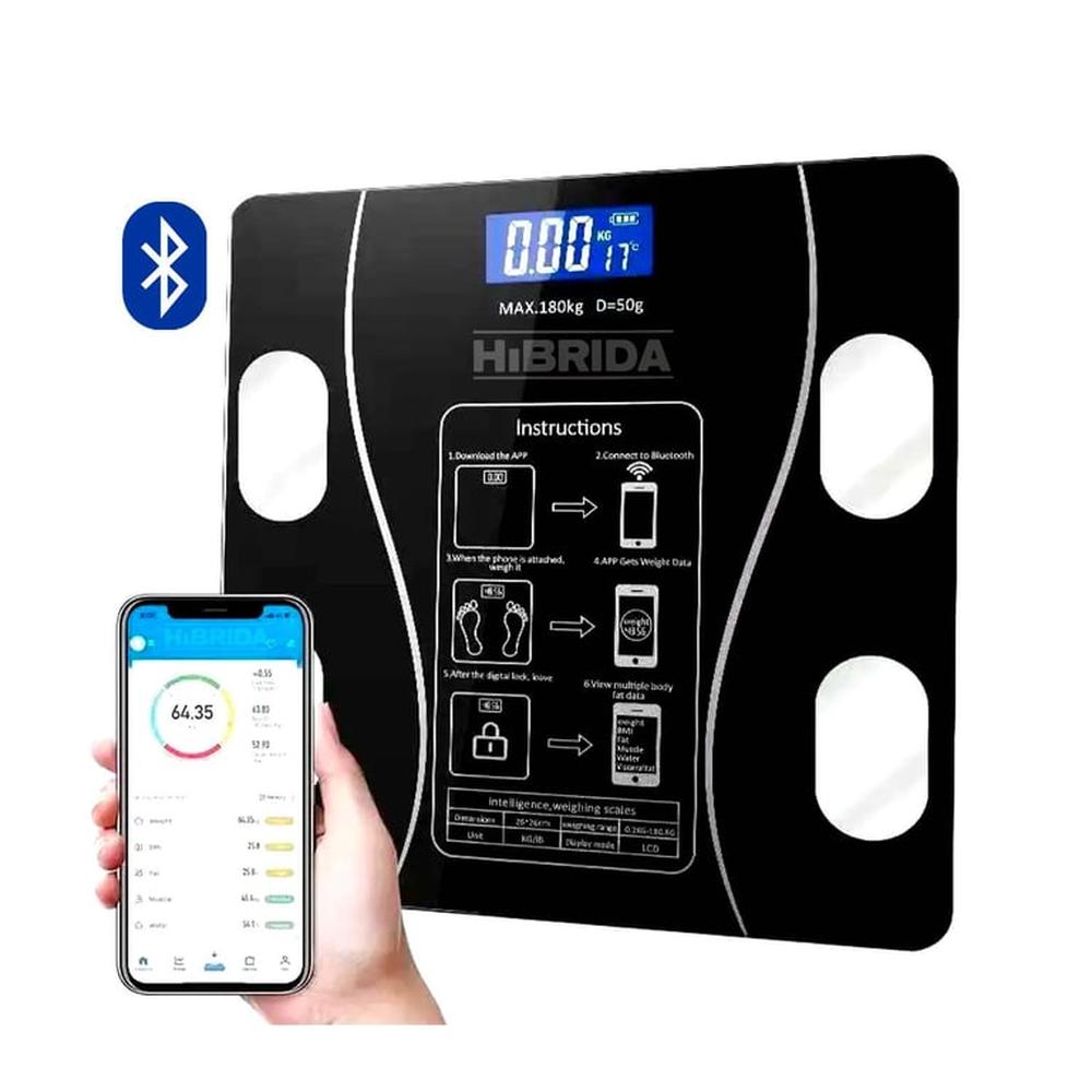 Balanza Bluetooth 180Kg Con App Peso Adelgazar - H-Balanza-Bluetooth