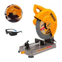 Tronzadora 2200W Ingco Cortadora Metal Industrial + Lente Protector