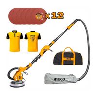 Lijadora De Pared Techo 1050W Drywall Pinta Aspiradora Ingco Polos