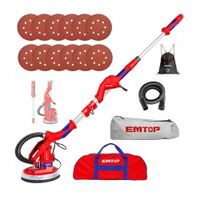 Lijadora Pared 1050W Emtop Techo Drywall Aspiradora Pintura