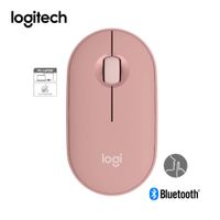 Mouse Bluetooth Logitech Pebble 2 M350S Silent Touch 4000Dpi Rosado