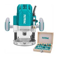 Router Fresadora 1600W Total Set Fresas 8Mm Tupi Canteador