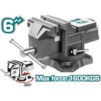 Prensa Tornillo De Banco 6 Giratorio Yunque 1600Kg Total - Tht6166