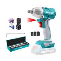 Combo 20V Total Llave De Impacto ½'' Juego De Dados Adaptador