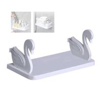 Estante De Pared Cisne Repisa Baño Desmontable Adhesivo