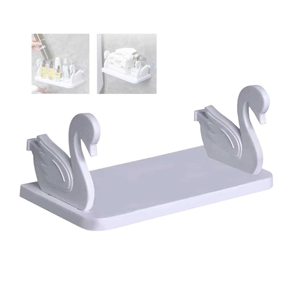 Estante De Pared Cisne Repisa Baño Desmontable Adhesivo