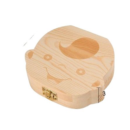 Caja De Dientes De Leche Para Bebé De Madera Maciza Niño Caja De Dientes De Leche Para Bebé De Madera Maciza Niño