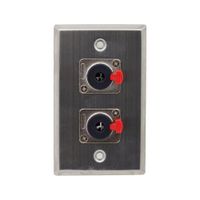 Placa De Pared Canon Xlr 2 Jack 3 Pines Tm-1404 Finder
