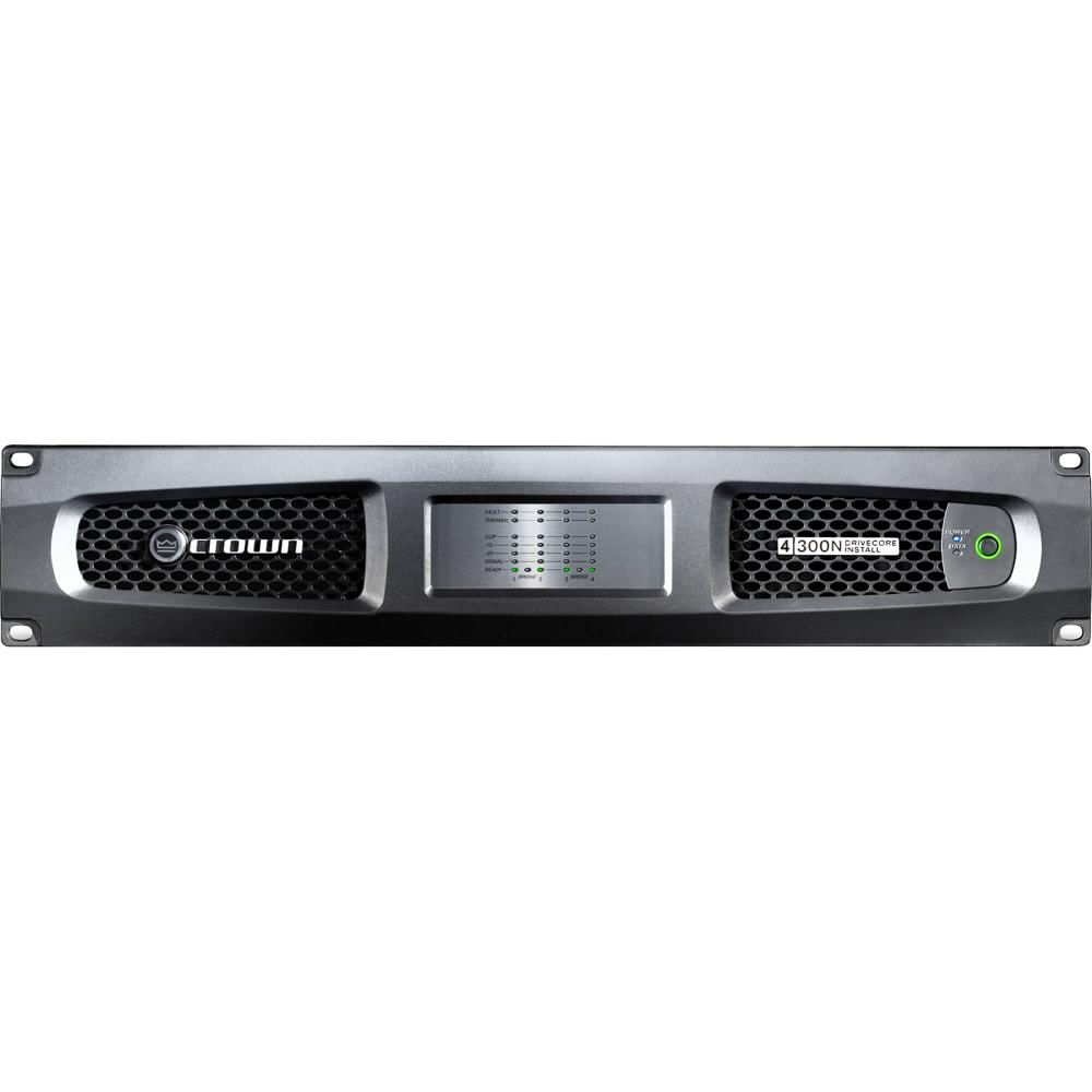 Amplificador de Red Crown Audio DCI 4|300N DriveCore 4 Canales 300W con BLU Link - Monitoreo de Red,