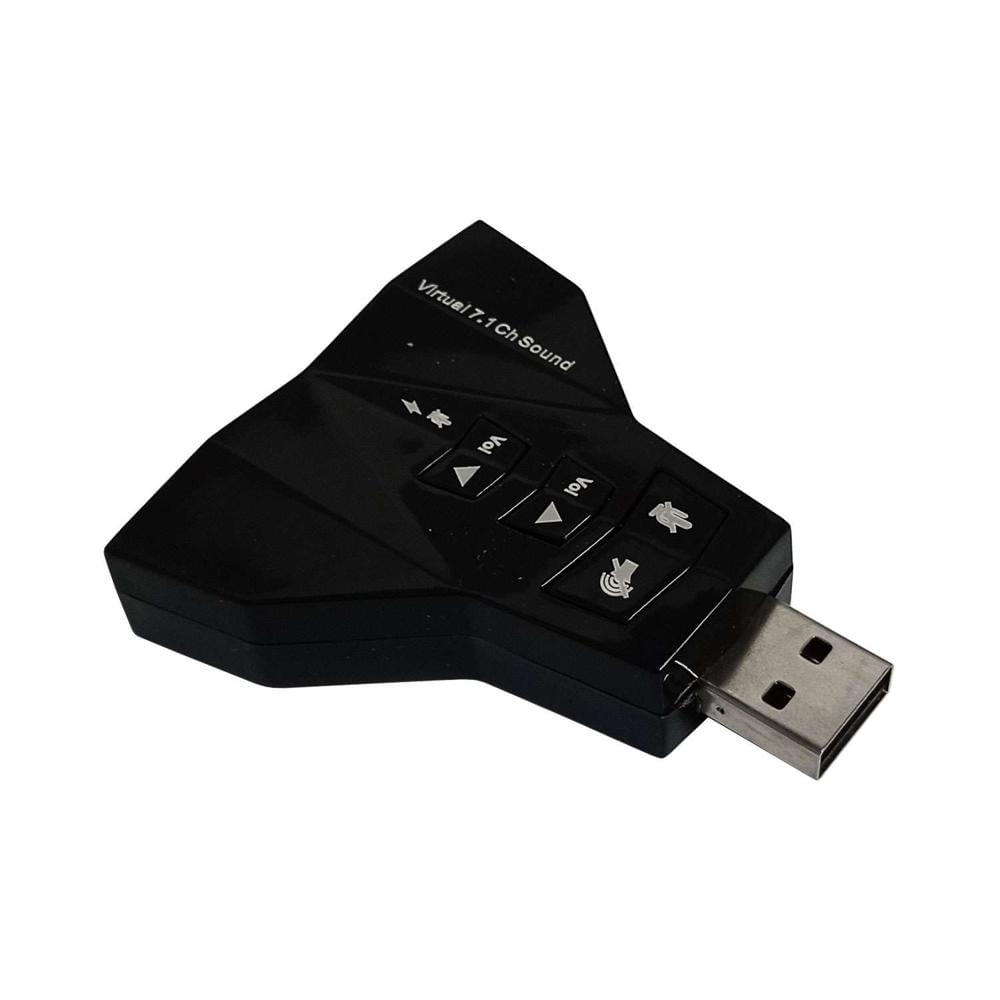 Tarjeta de Sonido USB 7.1 2 Mic y 2 Aud VIRTUAL7.1 TECH Tarjeta de Sonido USB 7.1 2 Mic y 2 Aud VIRTUAL7.1 TECH