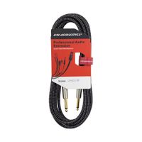 Cable Plug Mono 6.3mm a Plug Mono 6.3mm Tipo L 5 Metros LN-GC02-5M L&N-ACOUSTICS