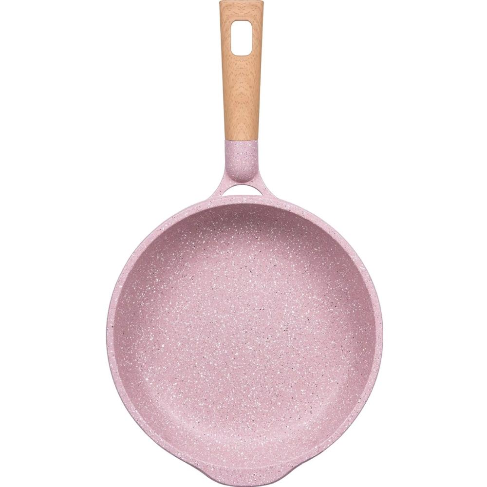 Sartén Antiadherente con Tapa - MGC N° 22 Color Rosa Sartén Antiadherente con Tapa - MGC N° 22 Color Rosa