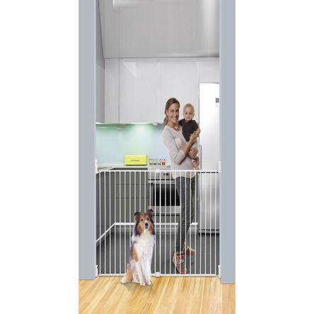 Reja Portatil para mascotas Broadway Xtra-Tall – Blanco L2025BB