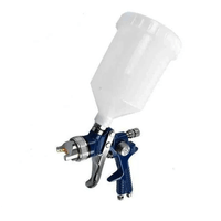 Pistola de Gravedad Hvlp Aluminio azul deposito 600cc