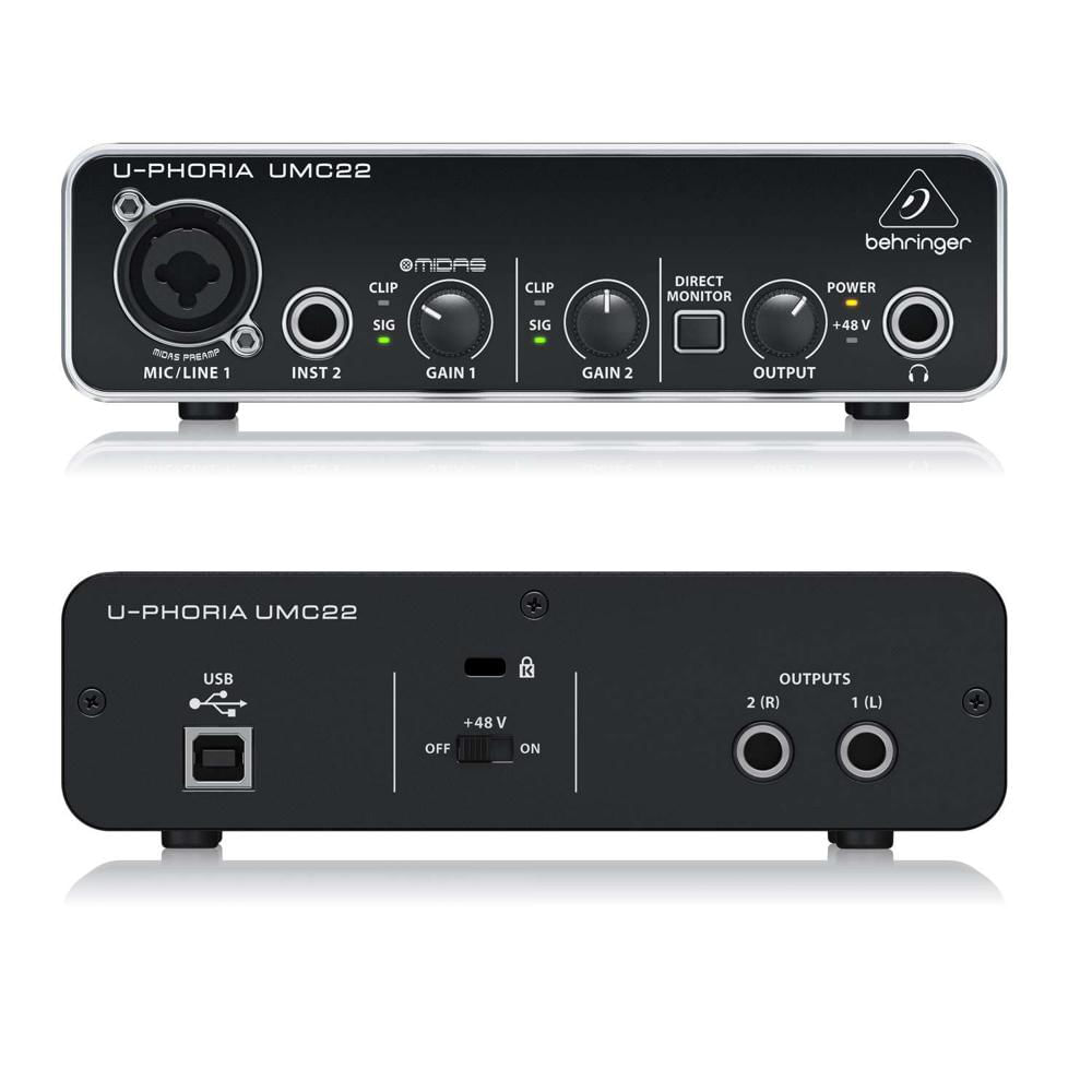 Interfaz de Audio USB UMC22 BEHRINGER Interfaz de Audio USB UMC22 BEHRINGER