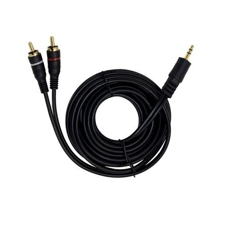 Cable Plug Stereo 3.5mm a 2 Plug RCA 3.6Mts PS-209-12 VOYZ Cable Plug Stereo 3.5mm a 2 Plug RCA 3.6Mts PS-209-12 VOYZ