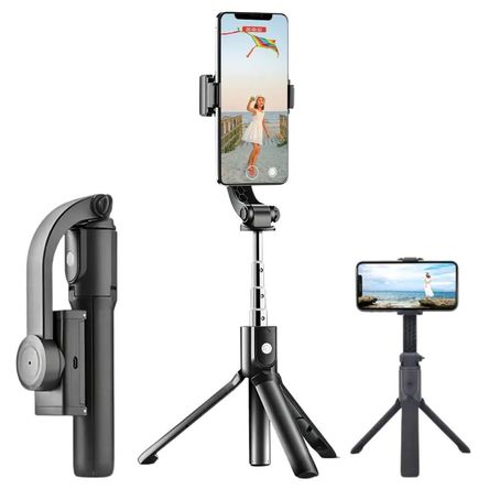 Estabilizador de Celular Bluetooth Gimbal 1 Eje Trípode Palo Selfie H5 Estabilizador de Celular Bluetooth Gimbal 1 Eje Trípode Palo Selfie H5