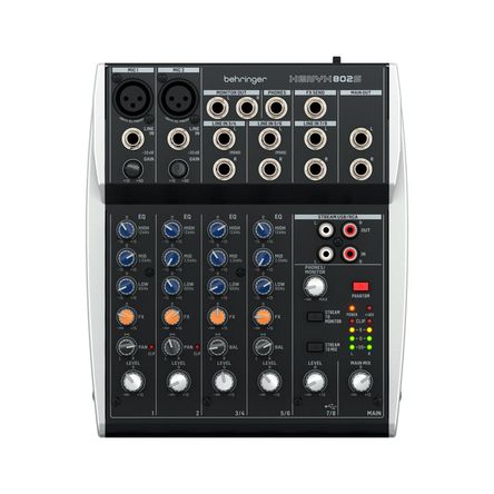 Mezclador 8 entradas con Interfaz USB XENYX 802S BEHRINGER Mezclador 8 entradas con Interfaz USB XENYX 802S BEHRINGER