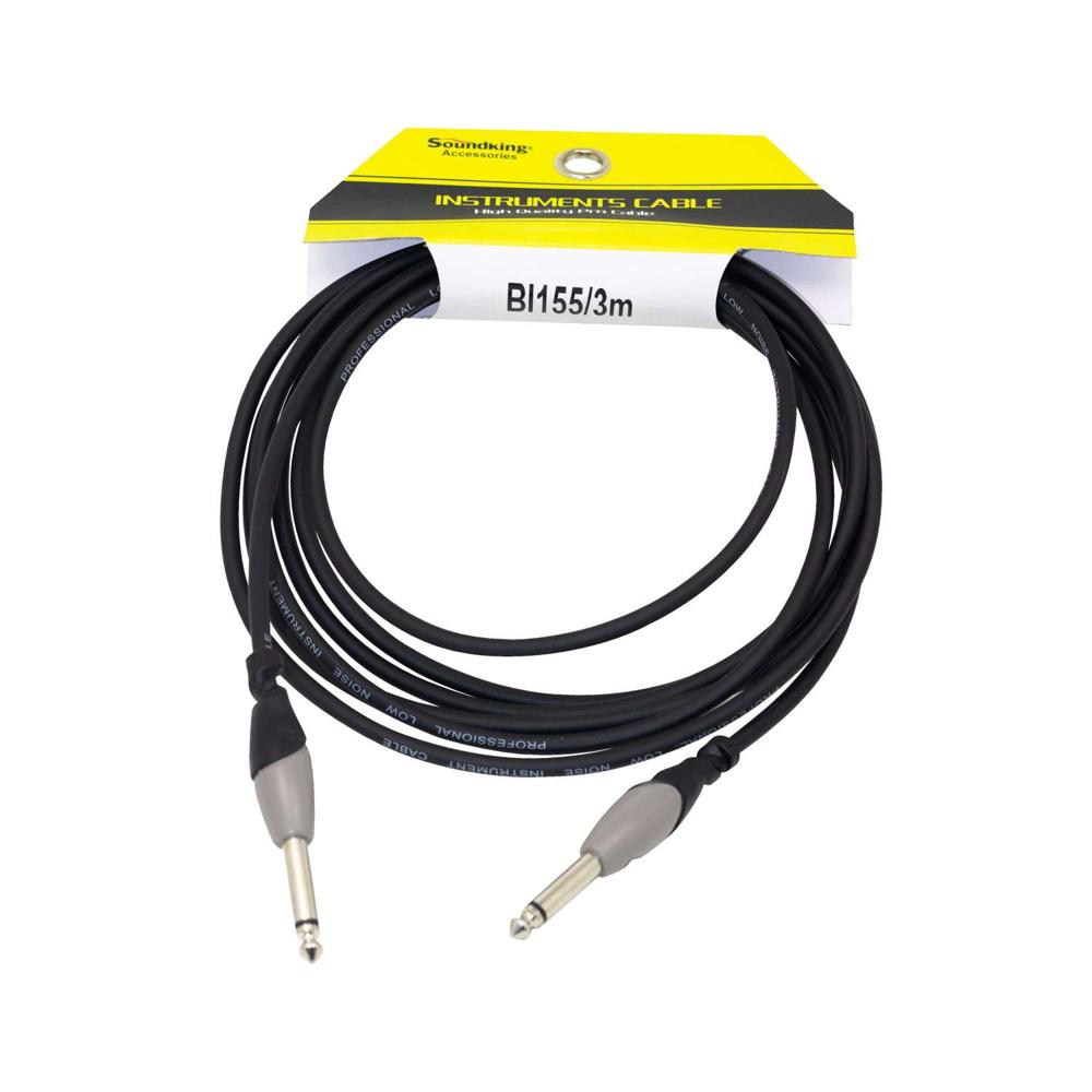 Cable 1 Plug Mono 6.3mm A 1 Plug Mono 6.3mm 3mts Bi155/3m Soundking Cable 1 Plug Mono 6.3mm A 1 Plug Mono 6.3mm 3mts Bi155/3m Soundking