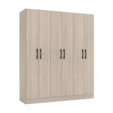 Ropero Bali 6 Puertas 3 Repisas MDP Almendra Orange Ropero Bali 6 Puertas 3 Repisas MDP Almendra Orange