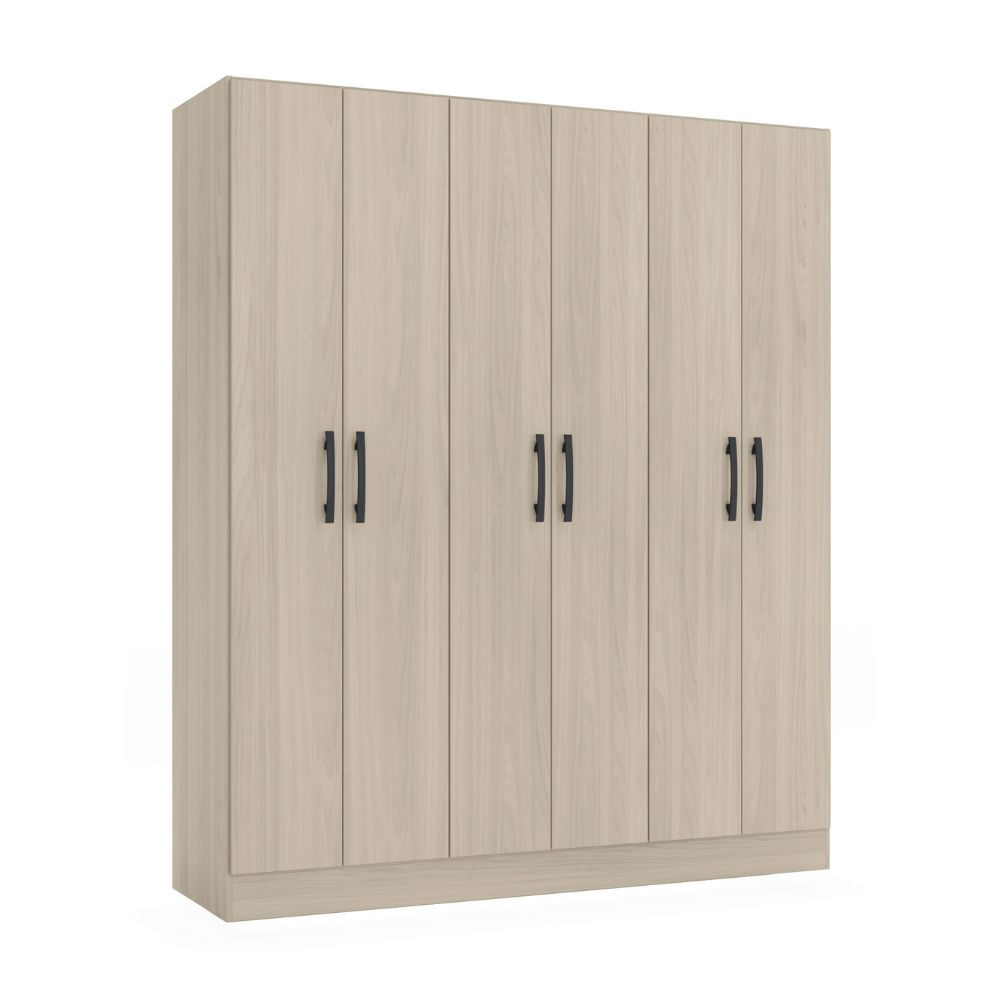 Ropero Bali 6 Puertas 3 Repisas MDP Almendra Orange