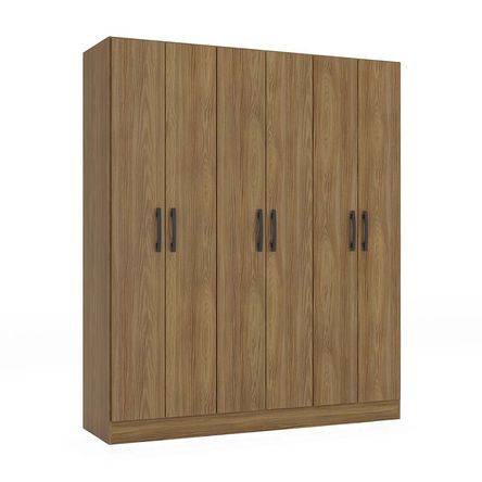 Ropero Bali 6 Puertas 3 Repisas MDP Roble Orange