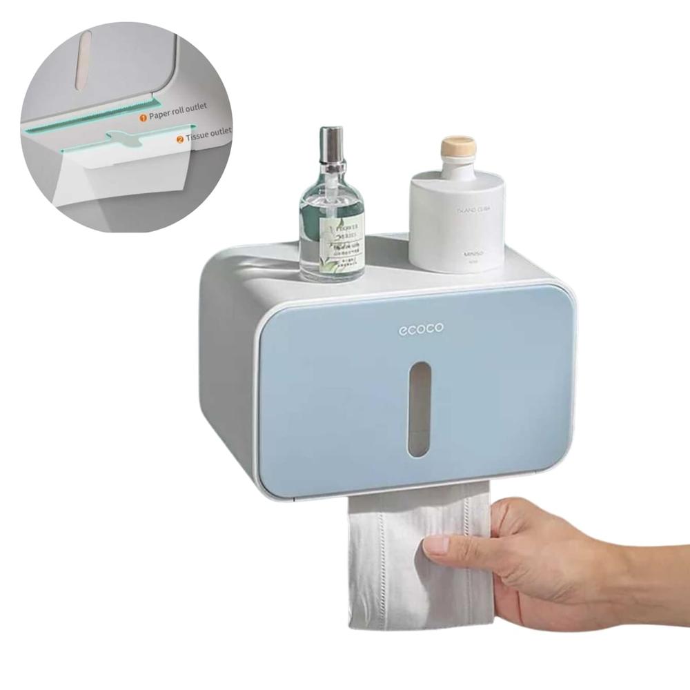 Dispensador De Papel Higiénico Celeste  410CL03