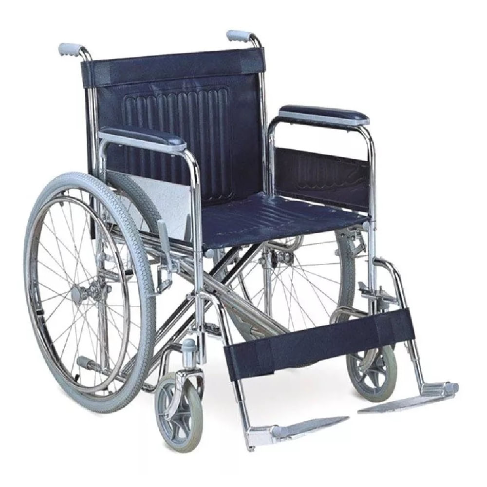 Silla de Ruedas Importada Aros Rayos Lona Negro
