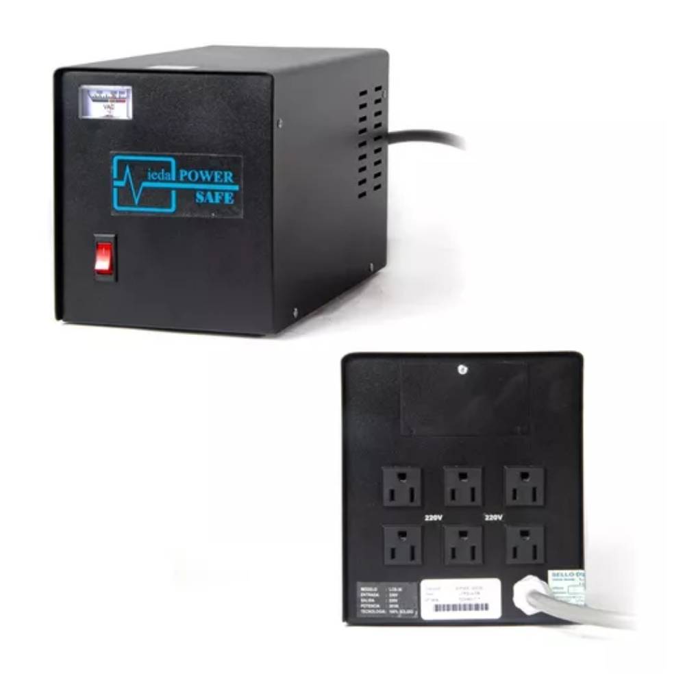 ESTABILIZADOR 3000VA ELISE LCR-30 3kva 6 puertos 220v