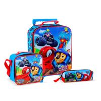 Set Kombat Mochila + Lonchera + Cartuchera Oficio Tela Sonic Movie