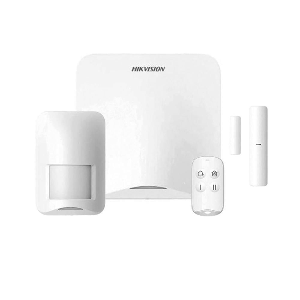 AX Home Hikvision Kit Alarma HK-DS-PA201P-KIT-16WB WiFi 16 Zonas Incluye Panel Pir Mang y Pulsador