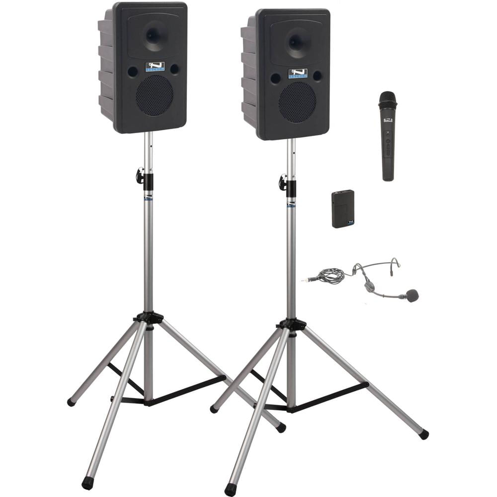 Sistema de Sonido Portátil Anchor Audio GG-DP2-HB Go Getter Deluxe con Micrófonos Inalámbricos y Bat