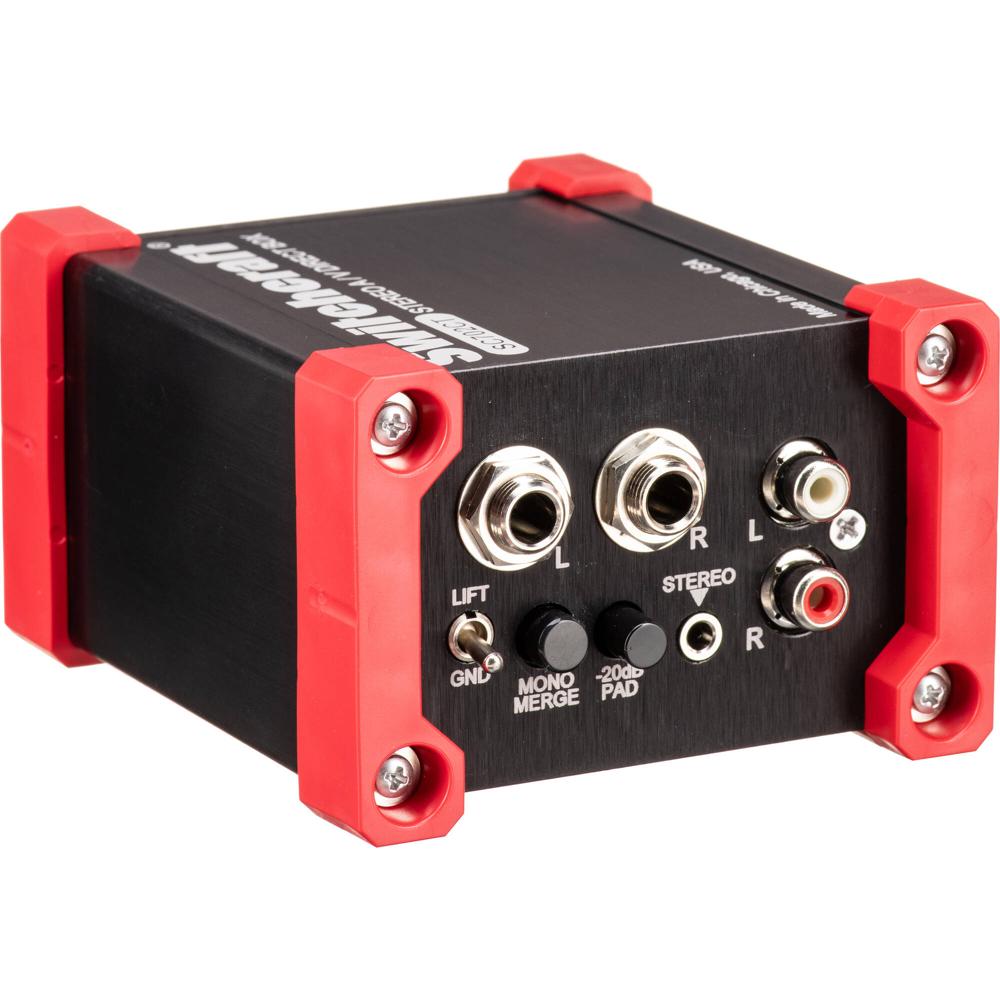 Switchcraft SC702CT Caja Directa Estéreo A/V con Transformador Personalizado - 2x RCA, Entradas TRS,