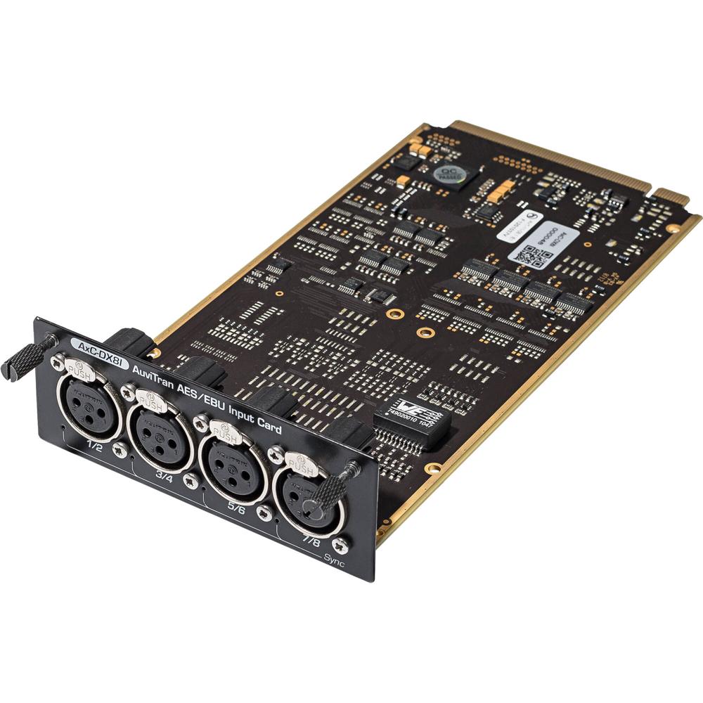 Tarjeta AuviTran AES3 con 8 Entradas y SRC en 4-XLR
