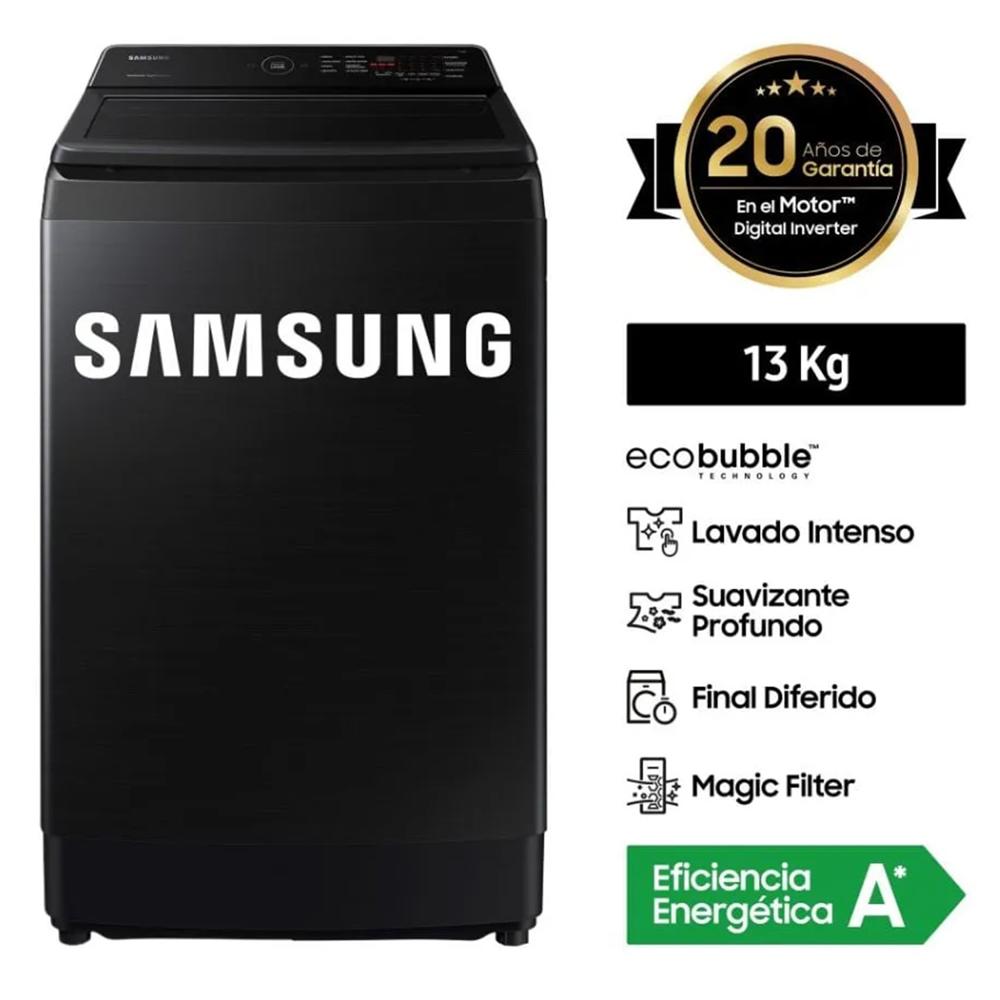 Lavadora SAMSUNG 13 Kg Eco Inverter WA13CG5441BVPE Negro