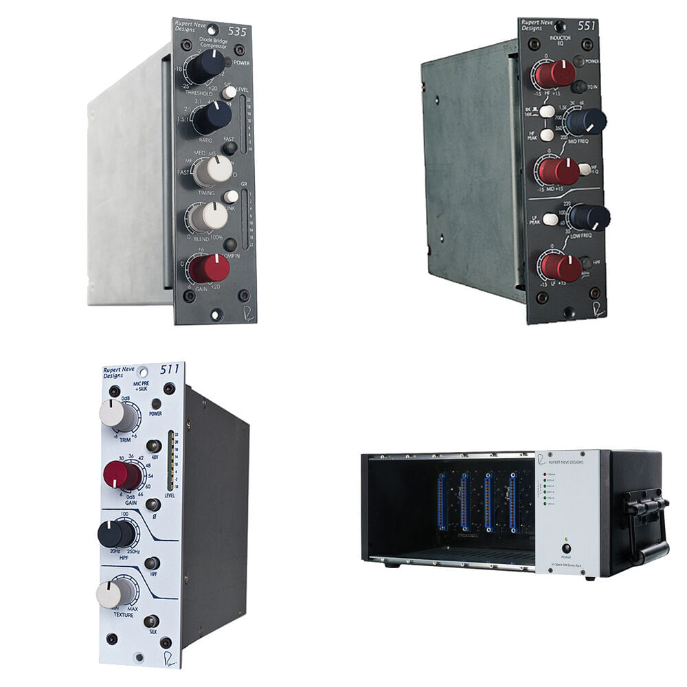 Kit de Canal 500-Series Rupert Neve Designs con Preamp, EQ, Compresor y Rack - Preamp de Micrófono B