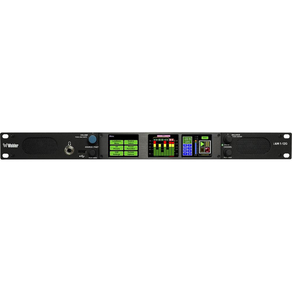 Monitor de Audio Analógico Wohler iAM1-12G 12G-SDI (1 RU) - 16 Canales de Monitoreo, Interfaz Web, 2