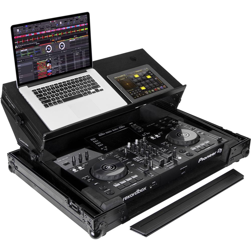 Odyssey Black Label Flight Case con Plataforma Deslizante Angulada para Pioneer DJ XDJ-RR (Negro sob