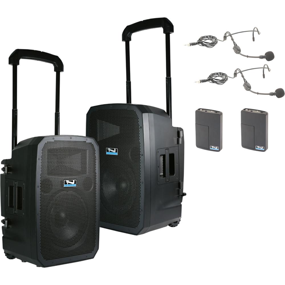 Sistema de Sonido PA Portátil Anchor Audio Liberty3 con Conexión Hub, 2 Micrófonos Inalámbricos, Bat