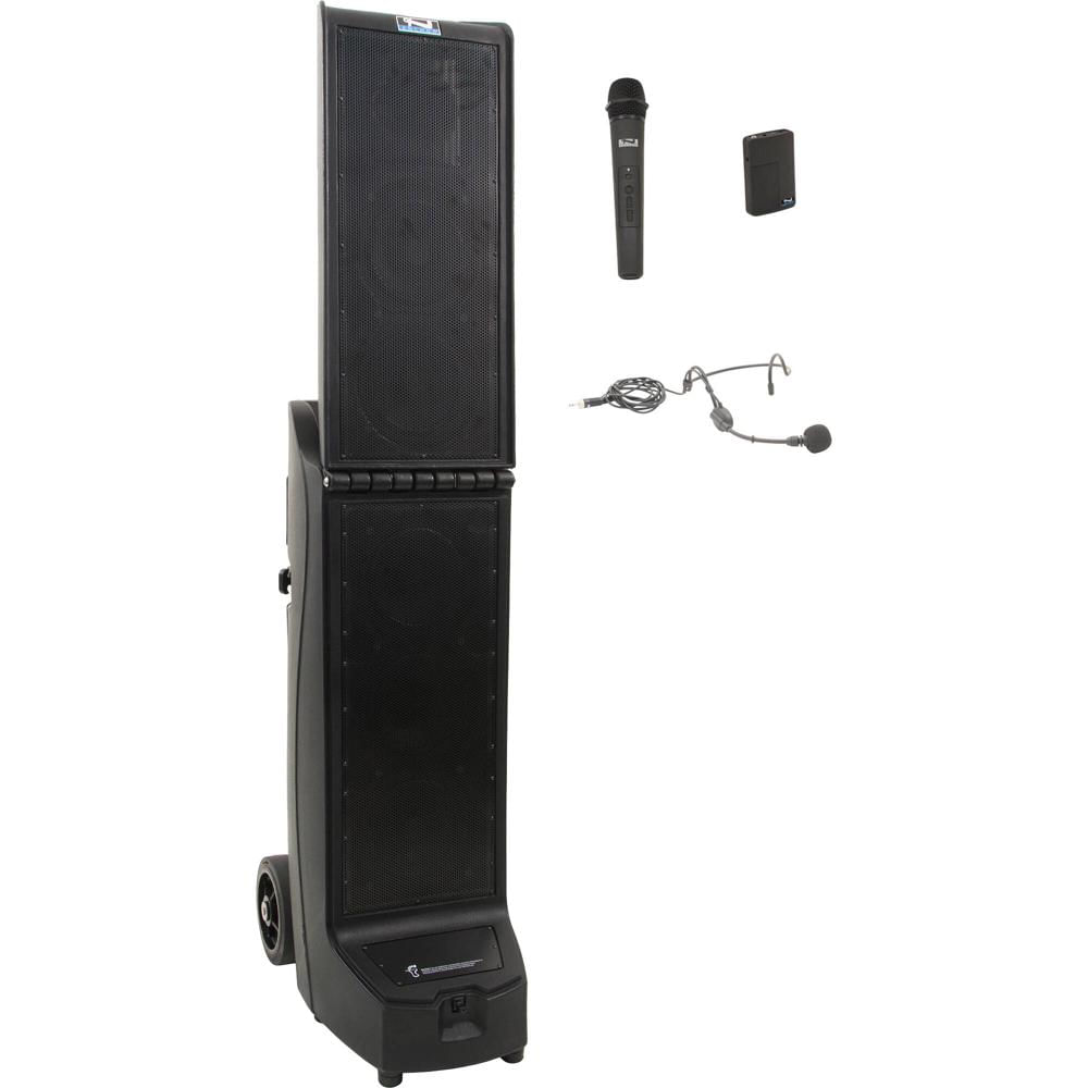 Sistema Anchor Audio Bigfoot 2 con Receptor Inalámbrico Doble, Micrófono Inalámbrico de Mano, Beltpa