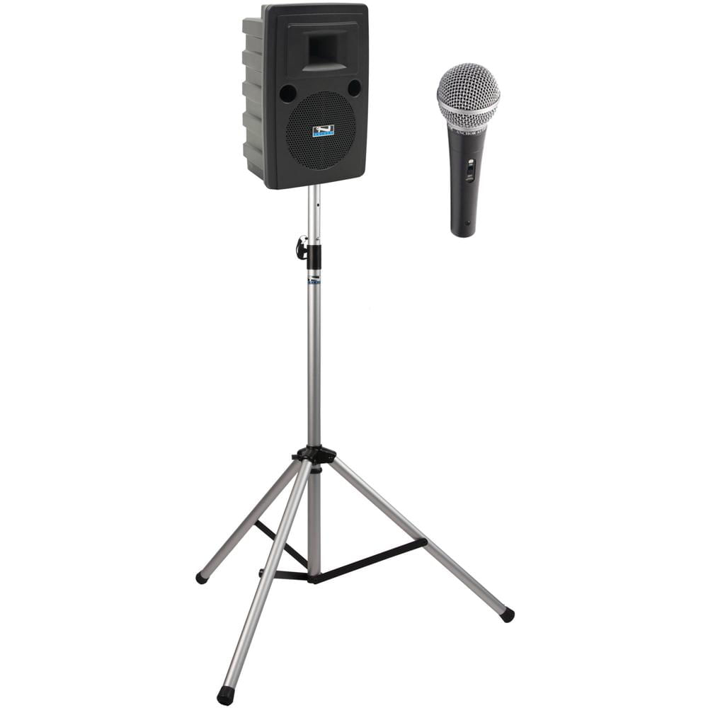 Sistema Anchor Audio Liberty ECO1 con Micrófono de Mano y Soporte para Altavoz - Alcance para 1500 P