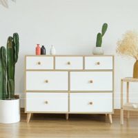 Cómoda Moderna Ivy 7 Cajones R&R MUEBLES