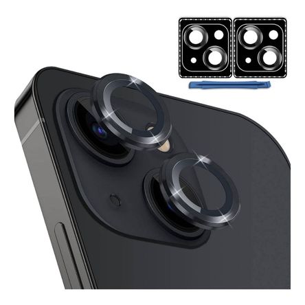 Mica para camara + Case generico + Mica para Iphone 14