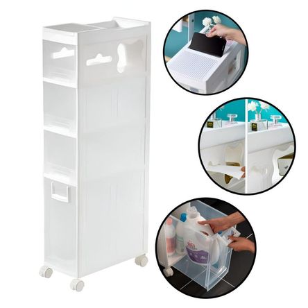 Estante De 4 Niveles Con Cajones Y Ruedas 5180003 Estante De 4 Niveles Con Cajones Y Ruedas 5180003