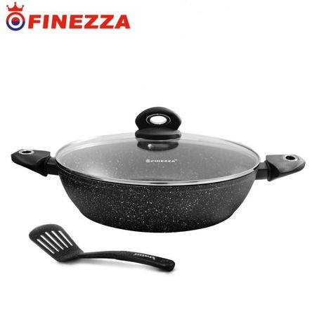 Perol Finezza Ultragranito 32 cm x 3 Piezas - Negro