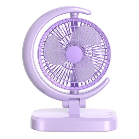 Ventilador Sobremesa Luz Blanca 3 Velocidades Diseño de Luna KS-2028