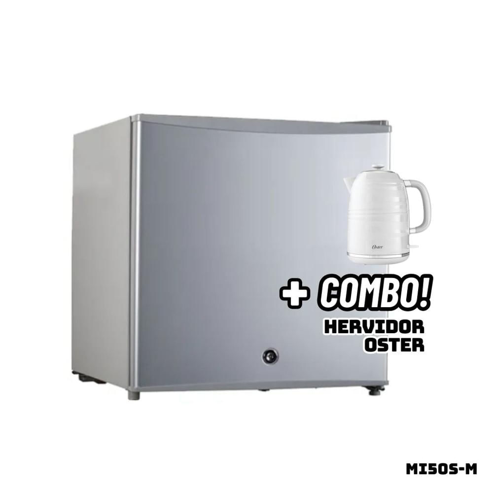 Frigobar BORD 50 L Silver MI50S-M + Hervidor OSTER Blanco
