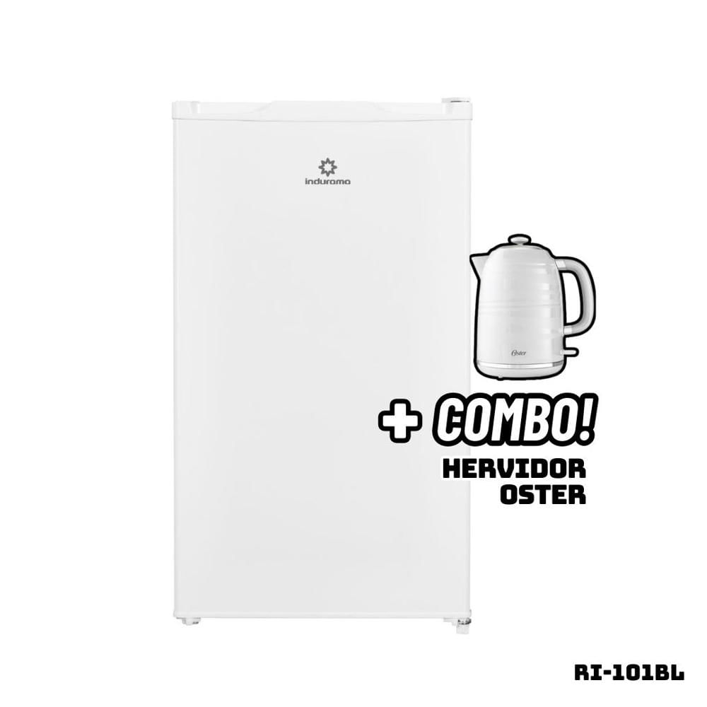 Frigobar INDURAMA 90 L Blanco RI-101BL + Hervidor OSTER Blanco