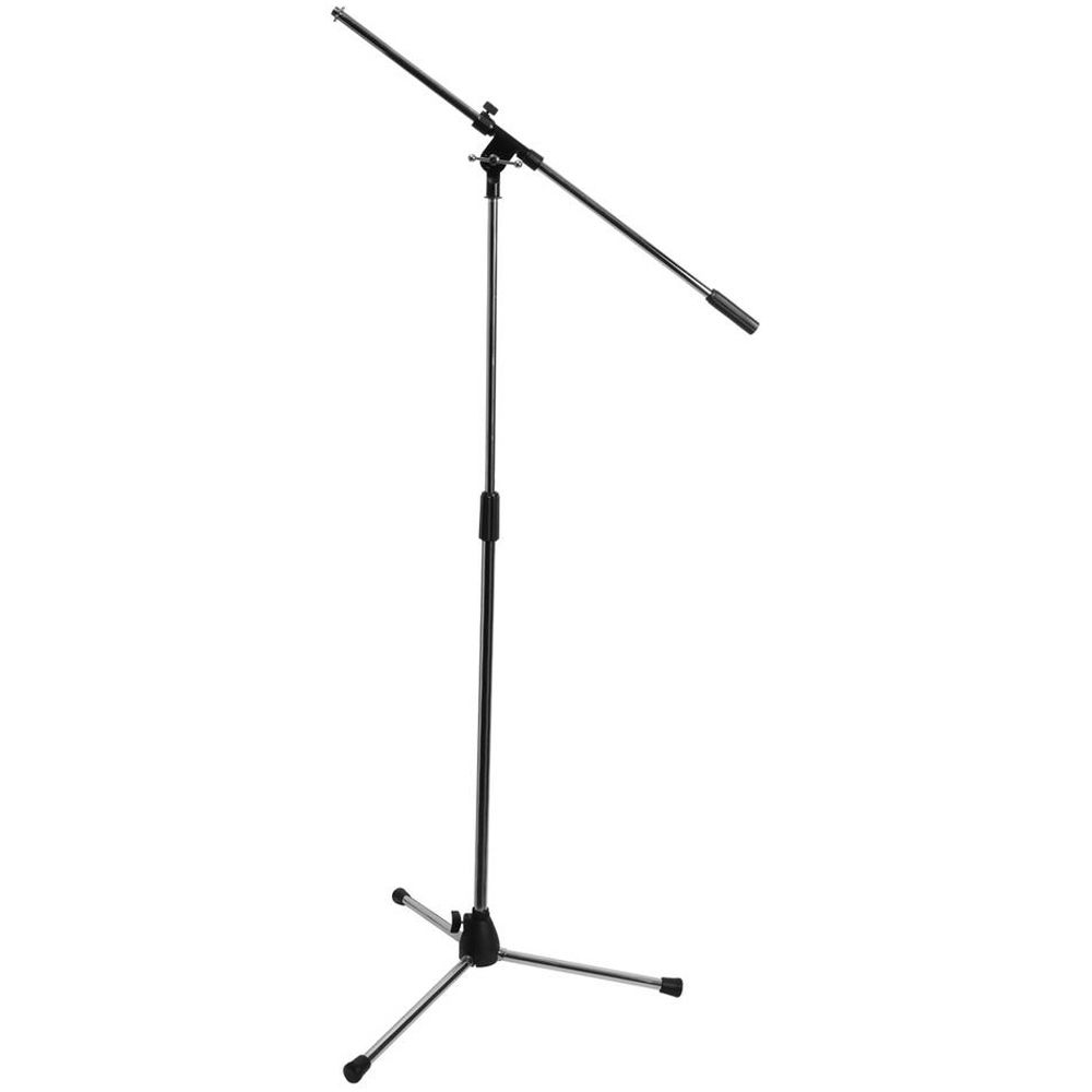 Soporte de Micrófono Tripode On-Stage MS7701C - Altura Ajustable de 36 a 63"" con Brazo Telescópico d